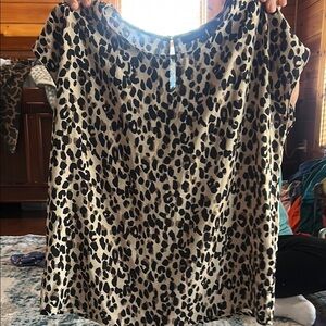 Leopard Print Women's Top